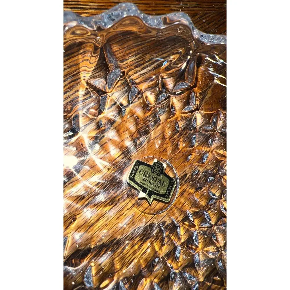 24% Crystal Dish From Yugoslavia